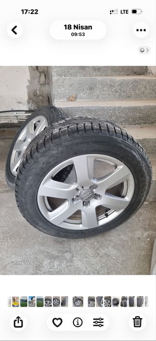 Vand jante originale audiR17 si cuciucuri R18 m+s