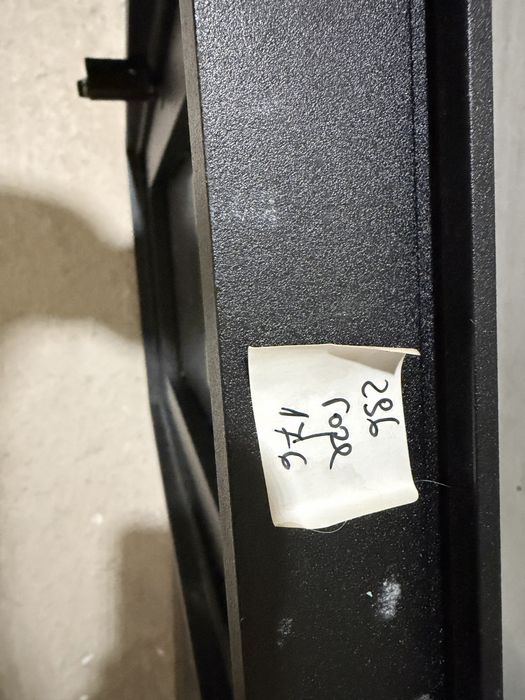 Ревизионна вратичка за баня черна, стъкло 30/50 см