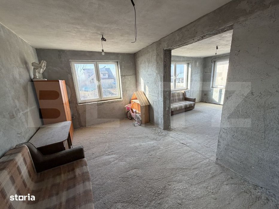 Casa P+1 semifinisata, 250 mp, garaj, teren generos, zona Partos