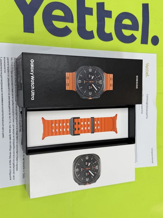 47mm Samsung Galaxy watch Ultra Yettel Гаранция до 2026 г. Titanium Orange