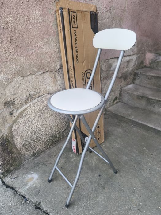 Scaun de bar pliabil, metalic
