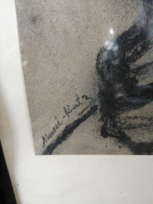 Tablou  original in carbune Mane - Katz