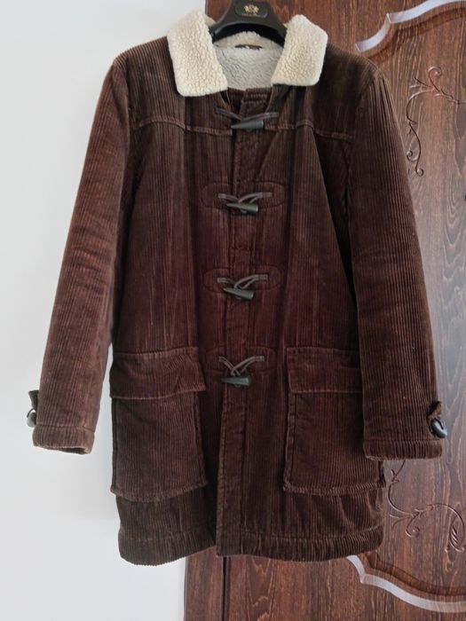 Пальто вельветовое теплое