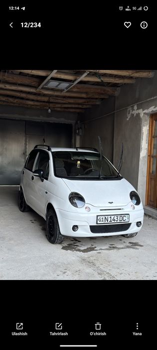 Matiz mx 2016 benzin