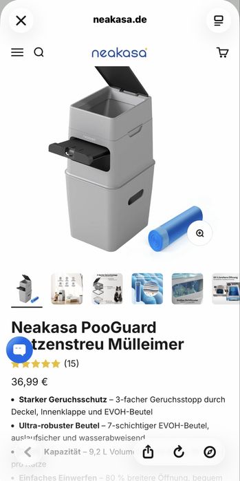Ведро Neakasa для кошачьего туалета