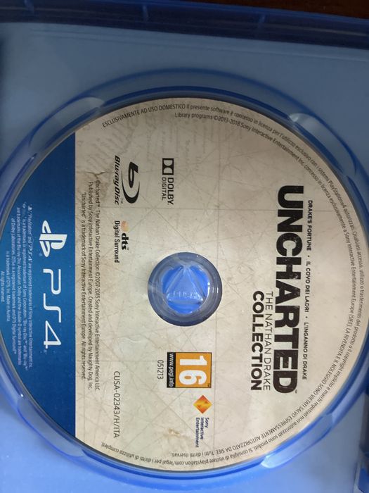 Doua jocuri: GOD OF WAR si UNCHARTED TOTE CELE 3 Jocuri pe disc PS4