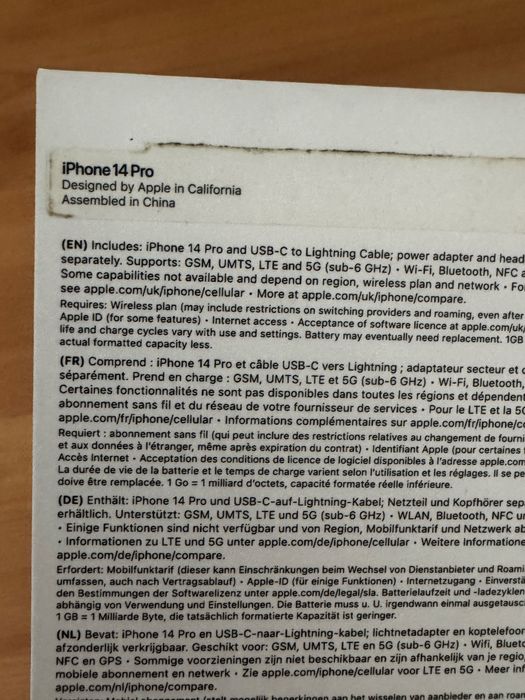 Iphone 14 pro, 128gb