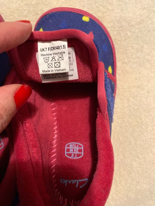 Сини Кожени ботушки Clarks, 22 номер