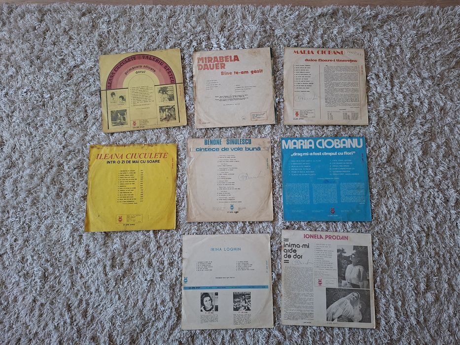 Lot 8 viniluri muzică populară românească – Electrecord