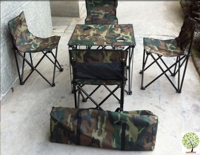 Рибарски комплект, маса със столове