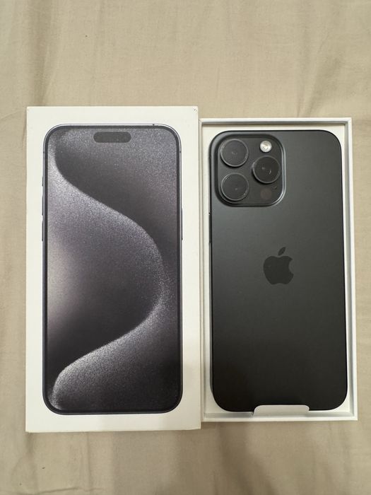 iPhone 15 pro max 256gb черный титан