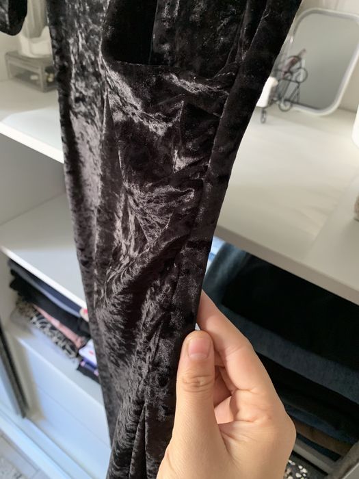 Rochie neagra catifea