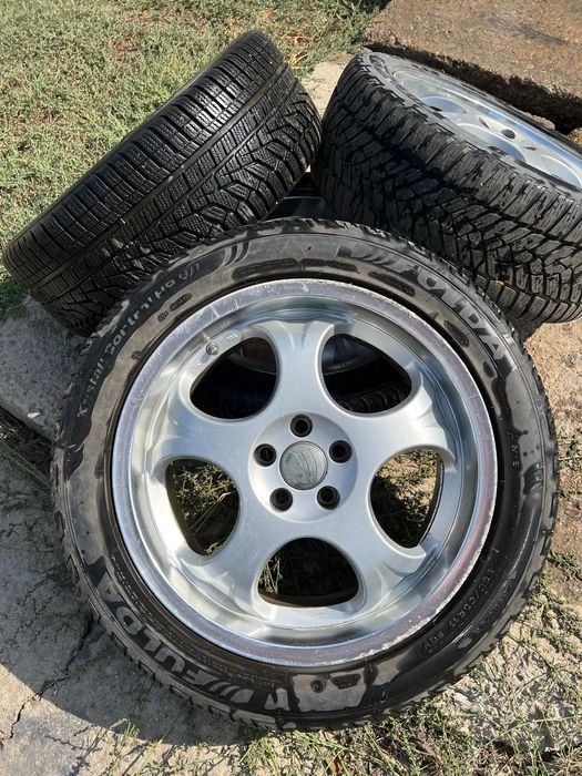 Диски с резиной разноширокие