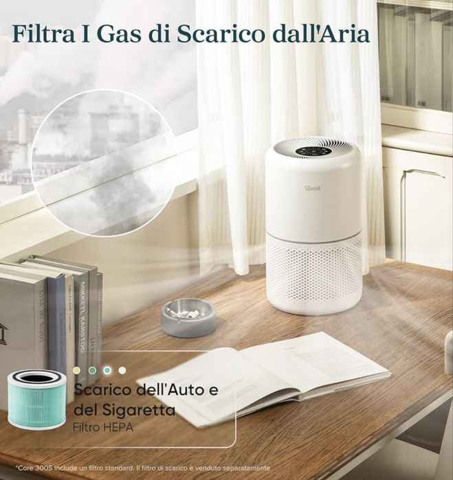 Purificator de aer LEVOIT pentru alergii și PM2.5, filtru HEPA
