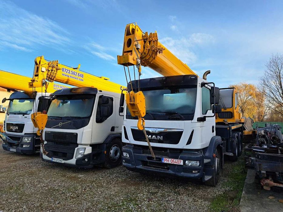 MAN TGM ,6x4 / 6x2 macara noua 25 tone , 30 metri , euro 6  superpret