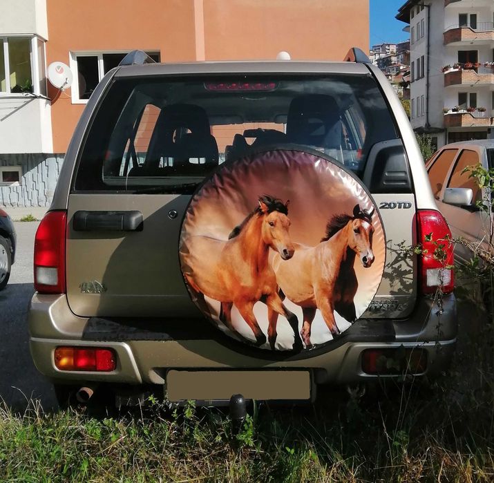 калъф за гума на джип с картина снимка емблема