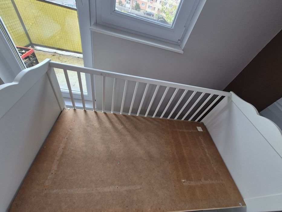 Vand patut ikea 60x120 stare buna cu saltea burete si cocos.