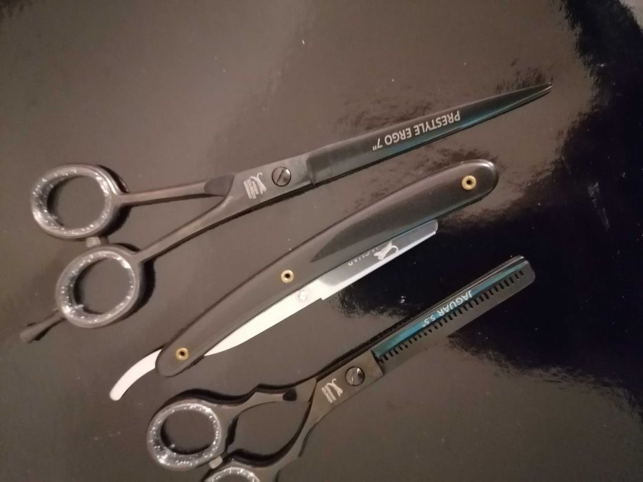 Set Foarfeci profesionale jaguar tuns filat brici 7