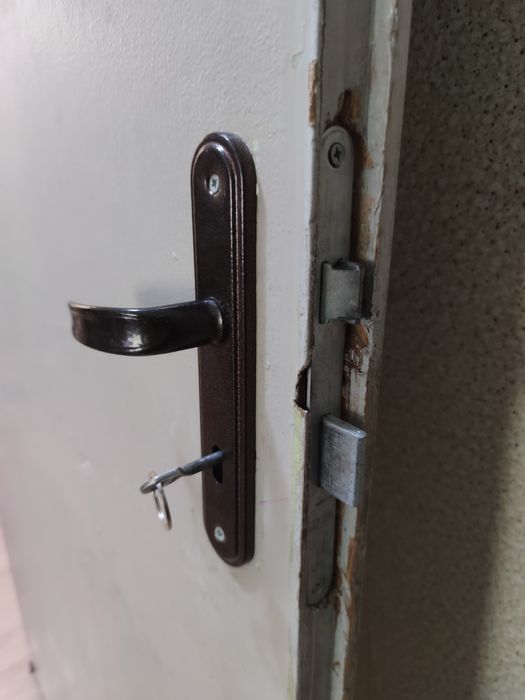 Стара интериорна плътна врата бес каса