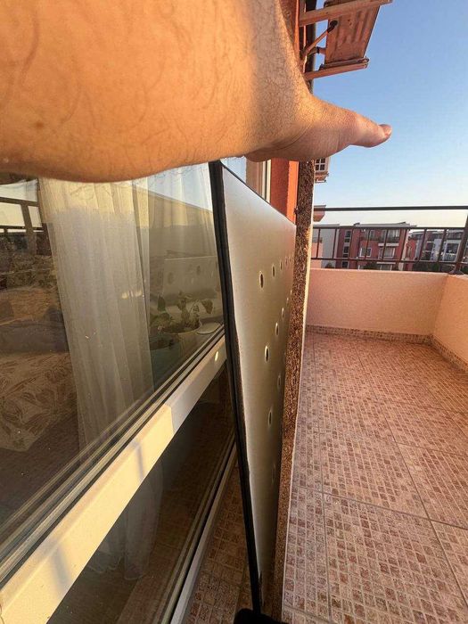 Бели ламинирани ПДЧ плоскости с отвори (от легло) 2бр 100*163