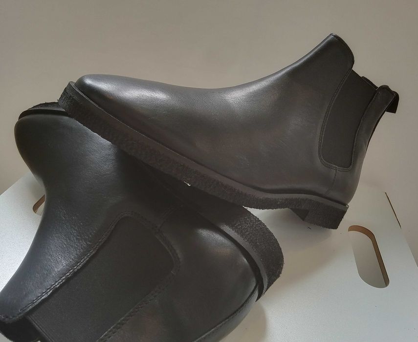 Ghete chelsea 44 plain toe premium Walk London piele naturala moale