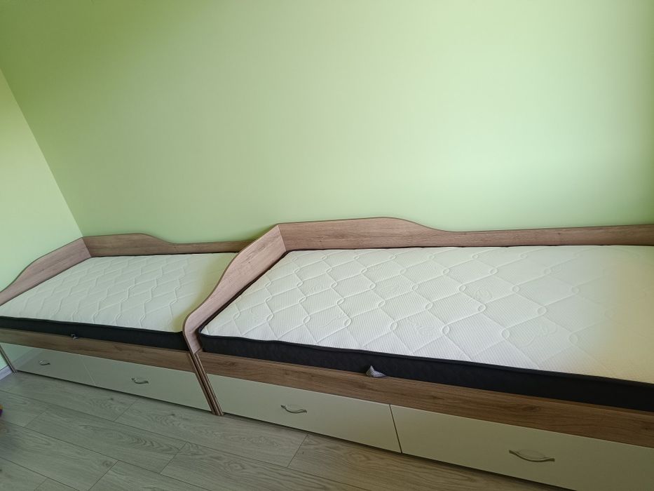 Единично легло+матрак 90-200