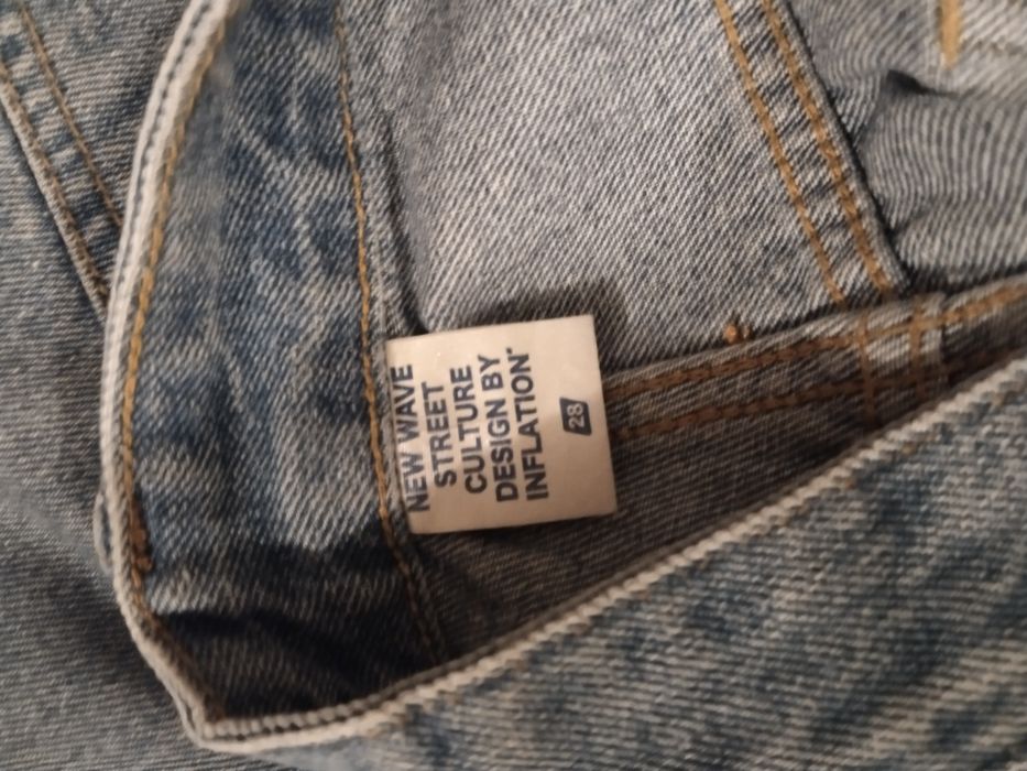 Baggy fit синие джинсы