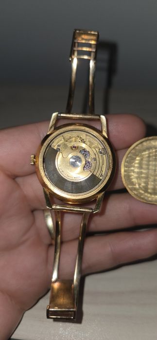 Златен дамски часовник 18к +14к