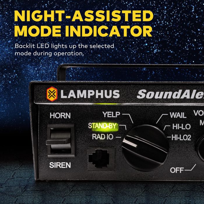 Serena  lamphus SoundAlert 100W Emergency Police Siren Kit