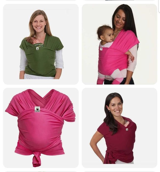 Еластичен слинг за бебеносене