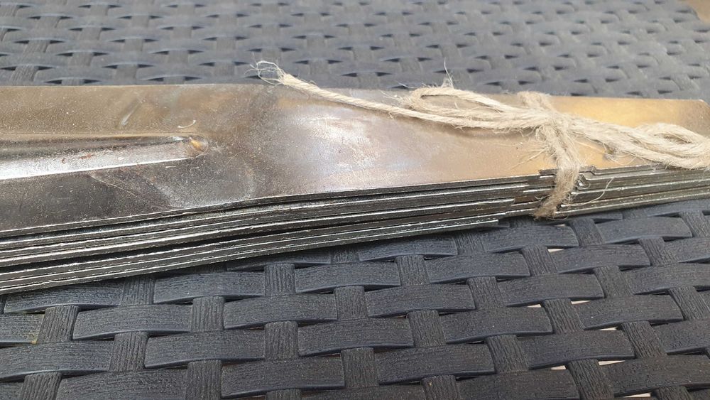 13 lamele de otel pentru rafturi, 60 cm lungime x 10 latime x0,3