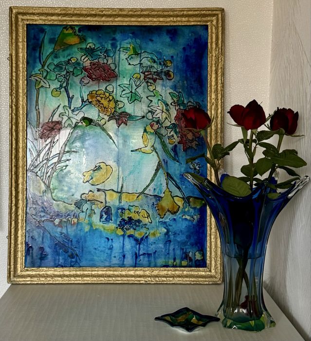 Винтидж стъклопис