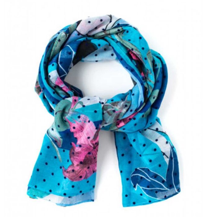 Esarfa Desigual, albastru/multicolor