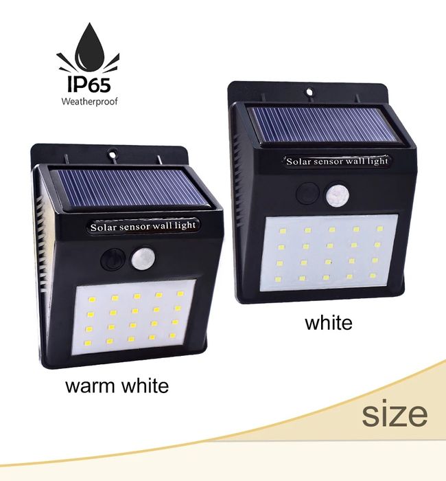 PIR датчик движения солнечный светильник 20 светодиодный яркий светиль