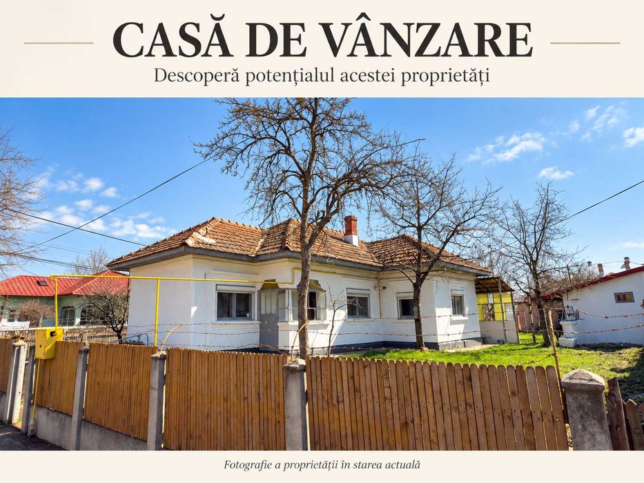 Casă de vânzare în Roșiorii de Vede – teren 611 mp, zonă centrală