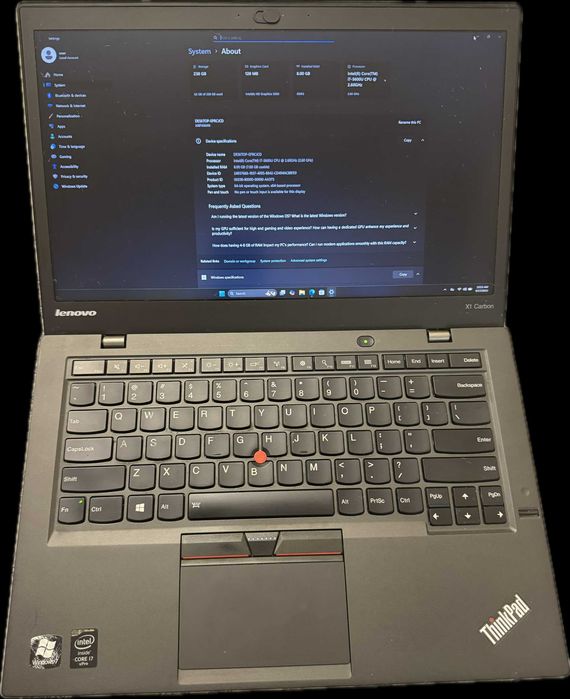 Laptop Lenovo X1 Carbon