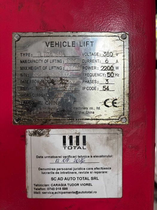 Elevator Launch 4000 KG