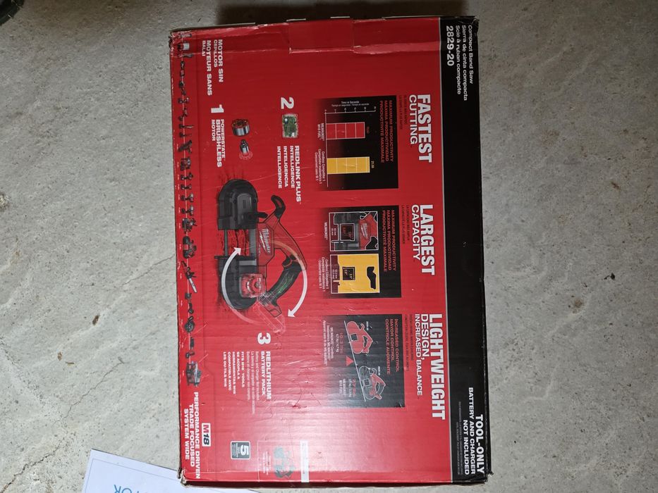 Milwaukee ,m18 FUEL, лентов трион