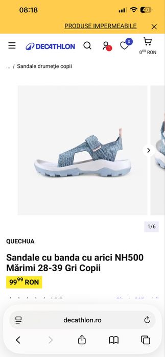 Sandale pentru fetite, nr 32-33