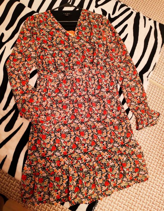 Платье цветочное вечернее