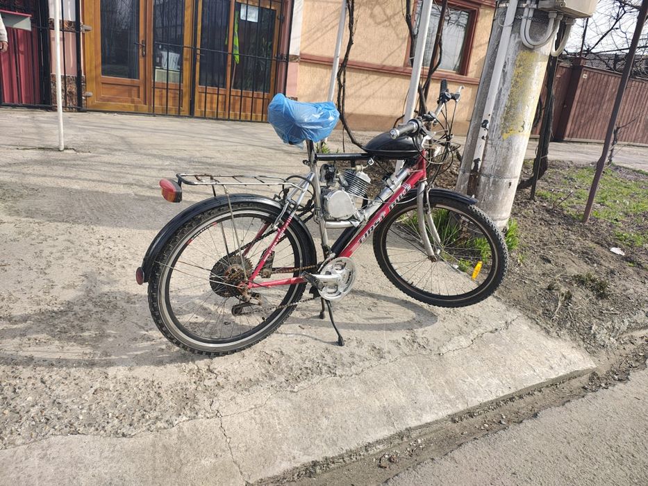 Bicicleta cu motor nou 80cc la 1000 lei