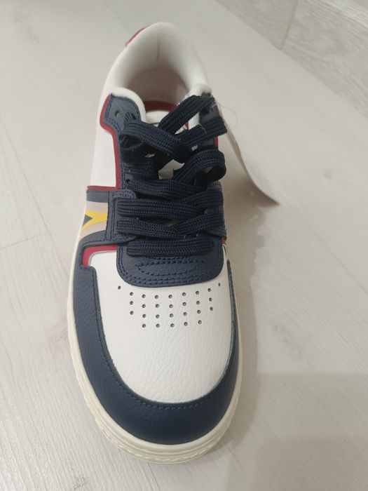 Кроссовки Lacoste loo1 contrasting white -blue оригинал