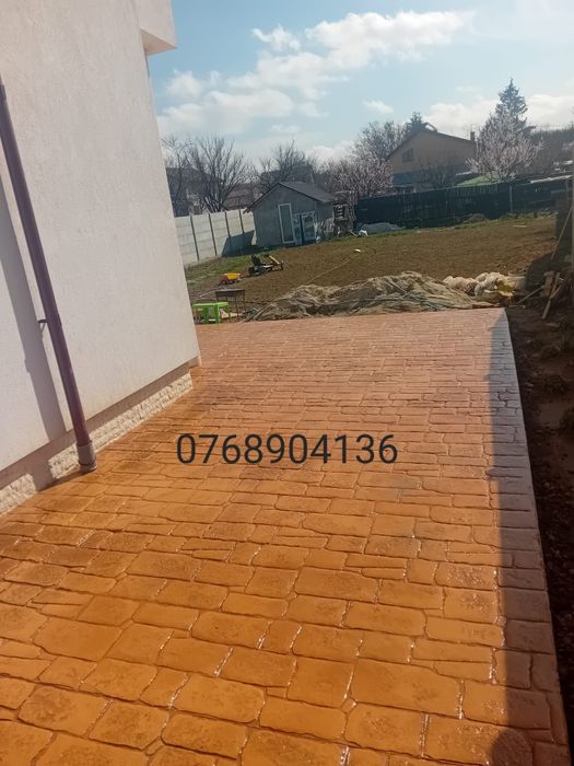 Beton amprentat decorativ