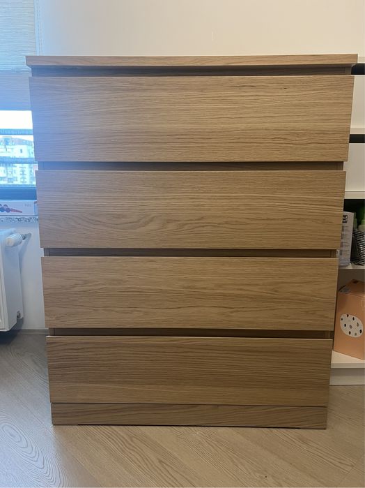 Comoda MALM Ikea cu amortizoare pentru sertar