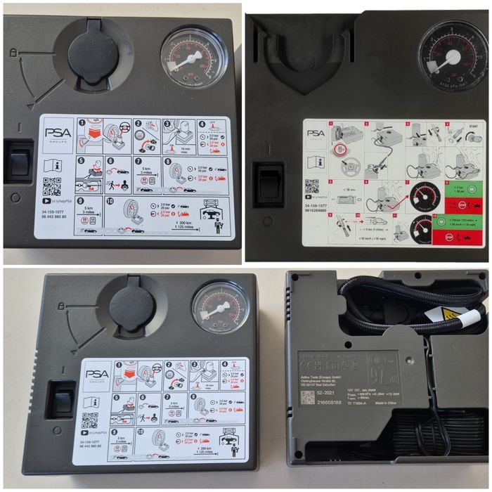 Оригинални компресори за гуми PSA Ситроен Опел Пежо DS