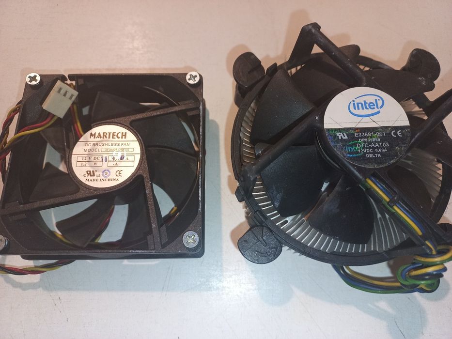 Дисковод DWD, процессор, модуль памяти, кулеры