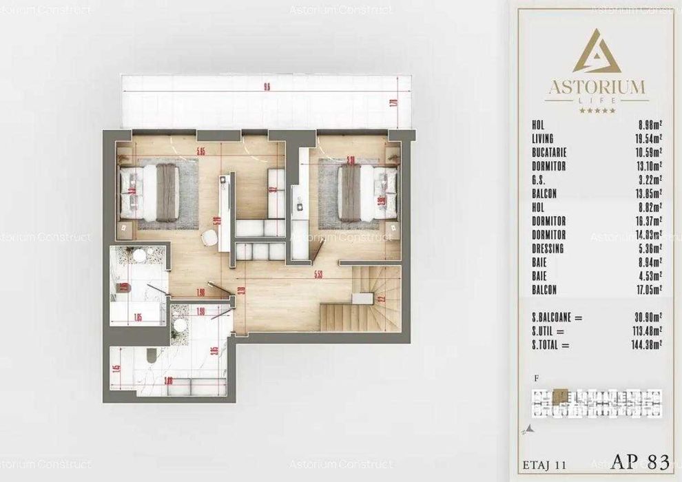 Apartament 4 Camere Moderne în Complex Rezidențial de Lux Comision 0%