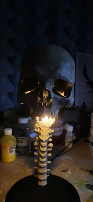 Нощна 3д лампа night lamp skeleton lamp