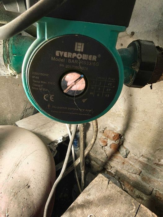 Cazan / Centrală pe lemne VIADRUS U22 din fontă + pompă circulație