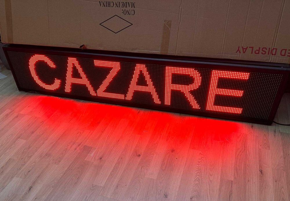RECLAMA LED Spalatorie/Vulcanizare/Service Auto 200X40CM/LED ROSU/NOU!
